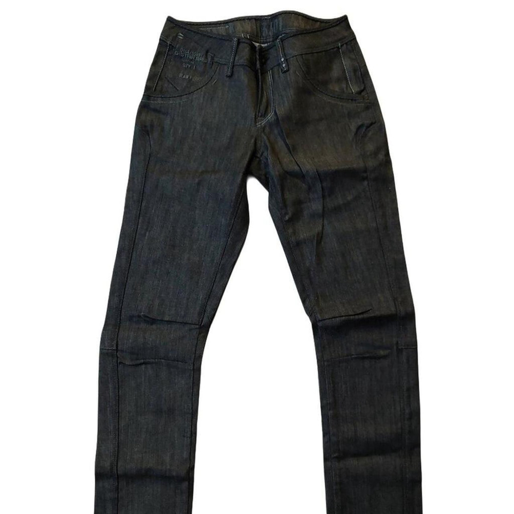 Retro Vintage G-Star 3301 Straight Leg Dark Blue Denim Jeans Sz 27 NWT